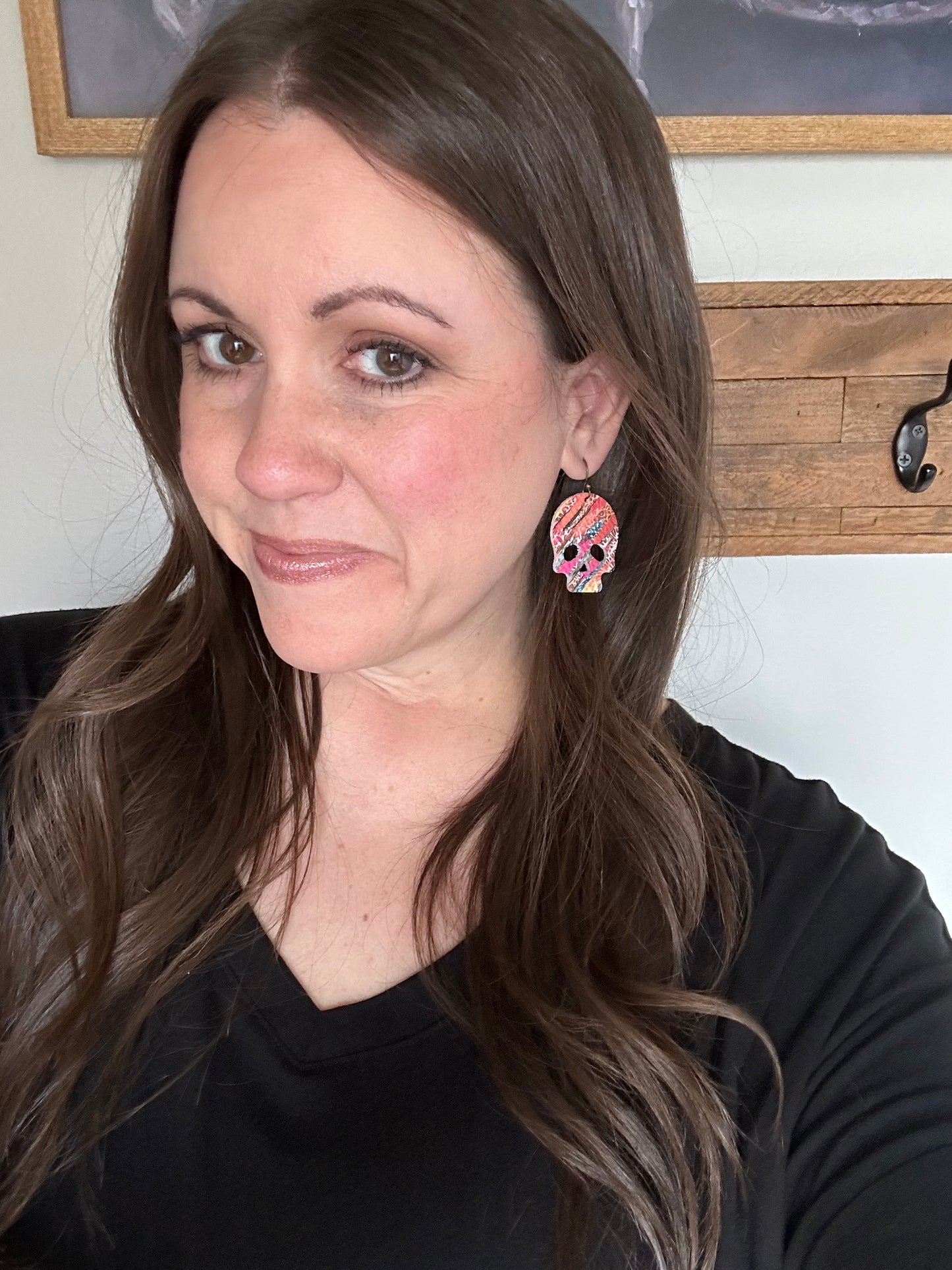 Wild Streak Skull Earrings