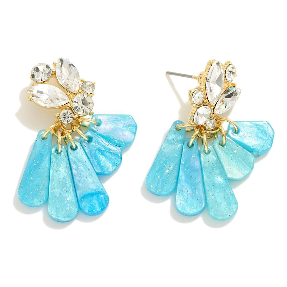 Vivid Imagination Earrings, Aqua
