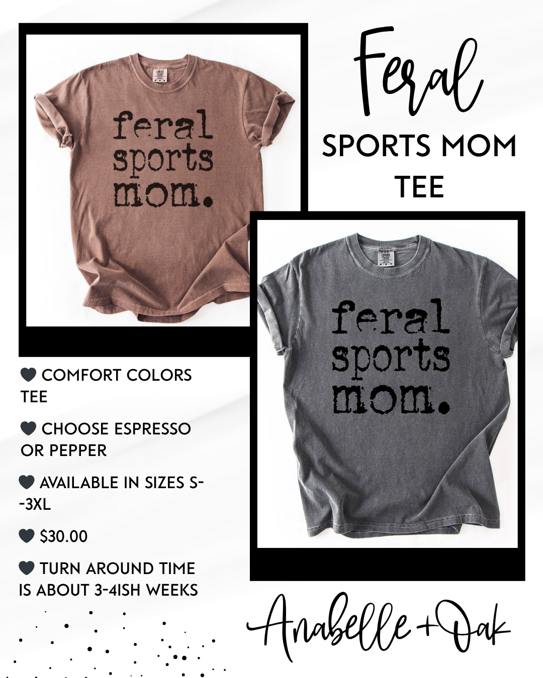 Feral Sports Mom Tee--PREORDER