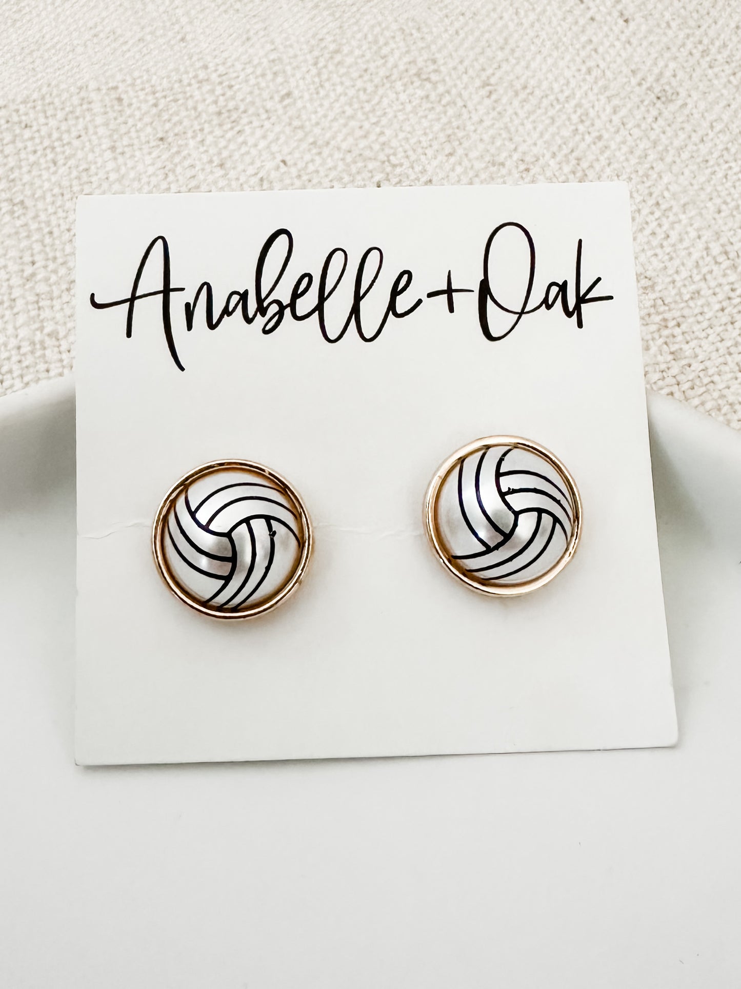 Pearl & Sports Studs, Volleyball