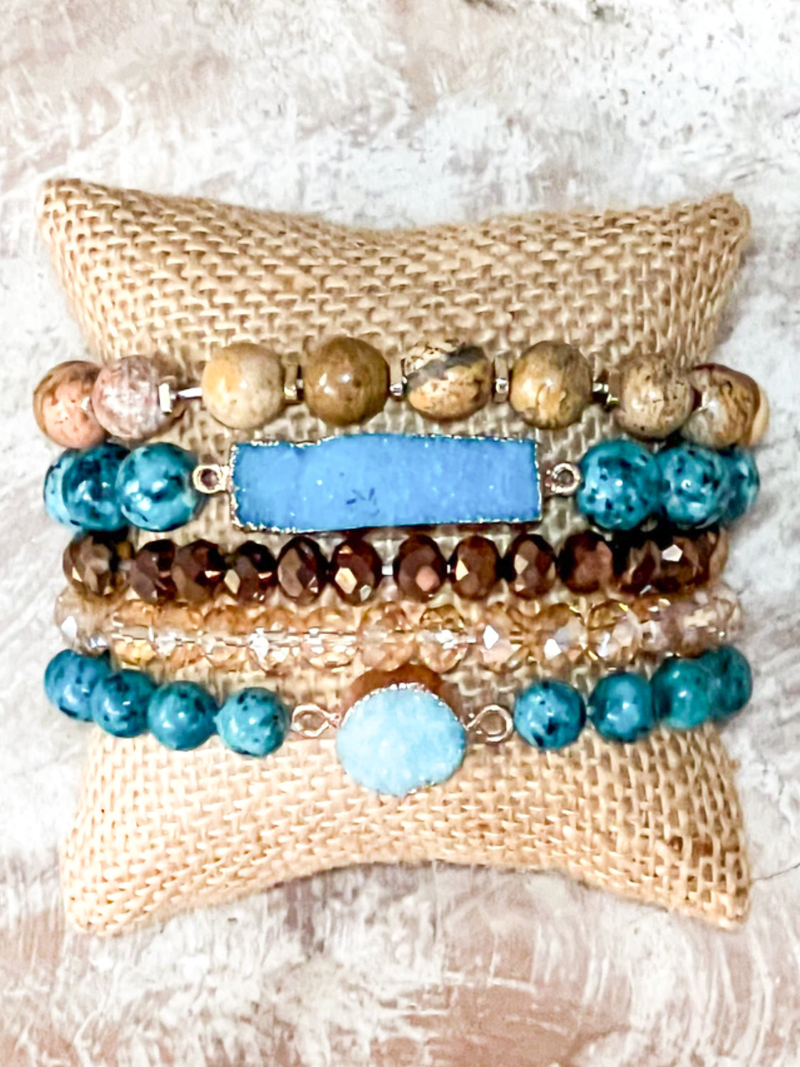 Blue Ember Bracelet Set
