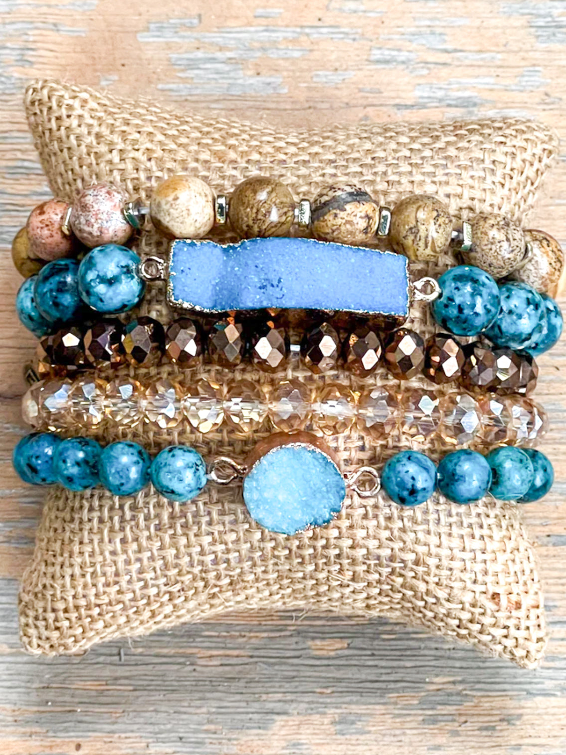 Blue Ember Bracelet Set