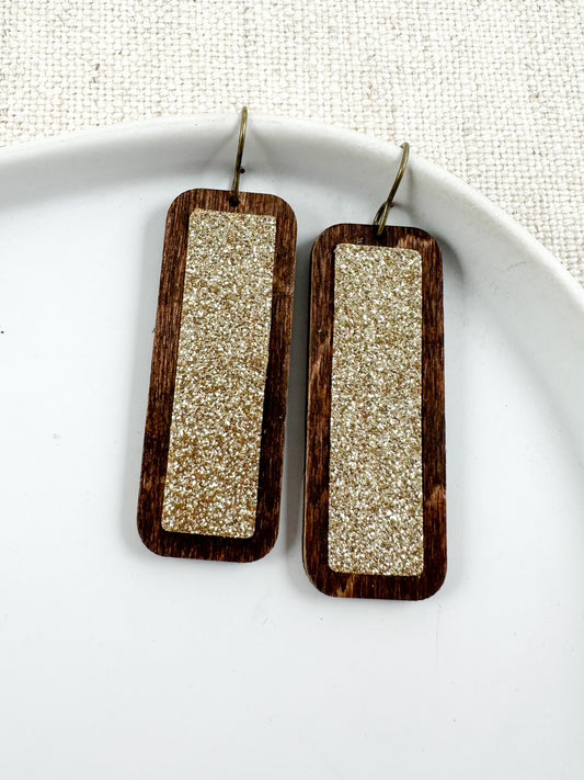 Gilded Timber Earrings