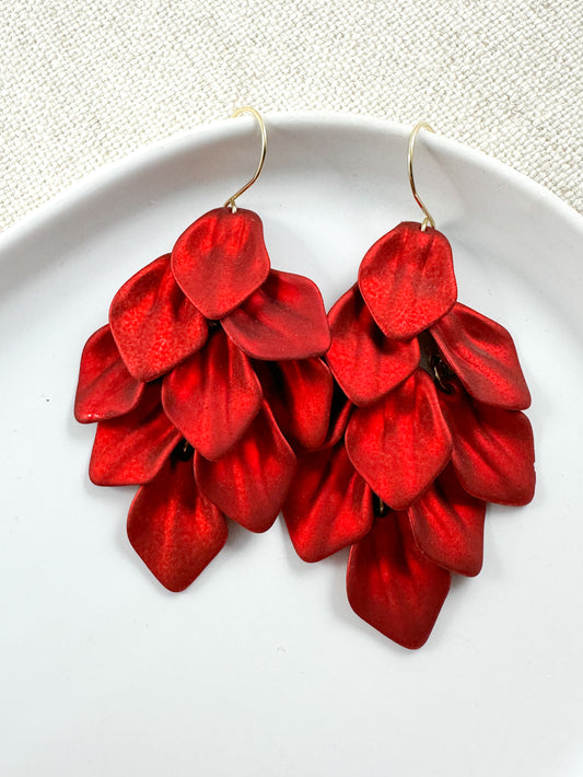 Feeling Loved Earrings, Red