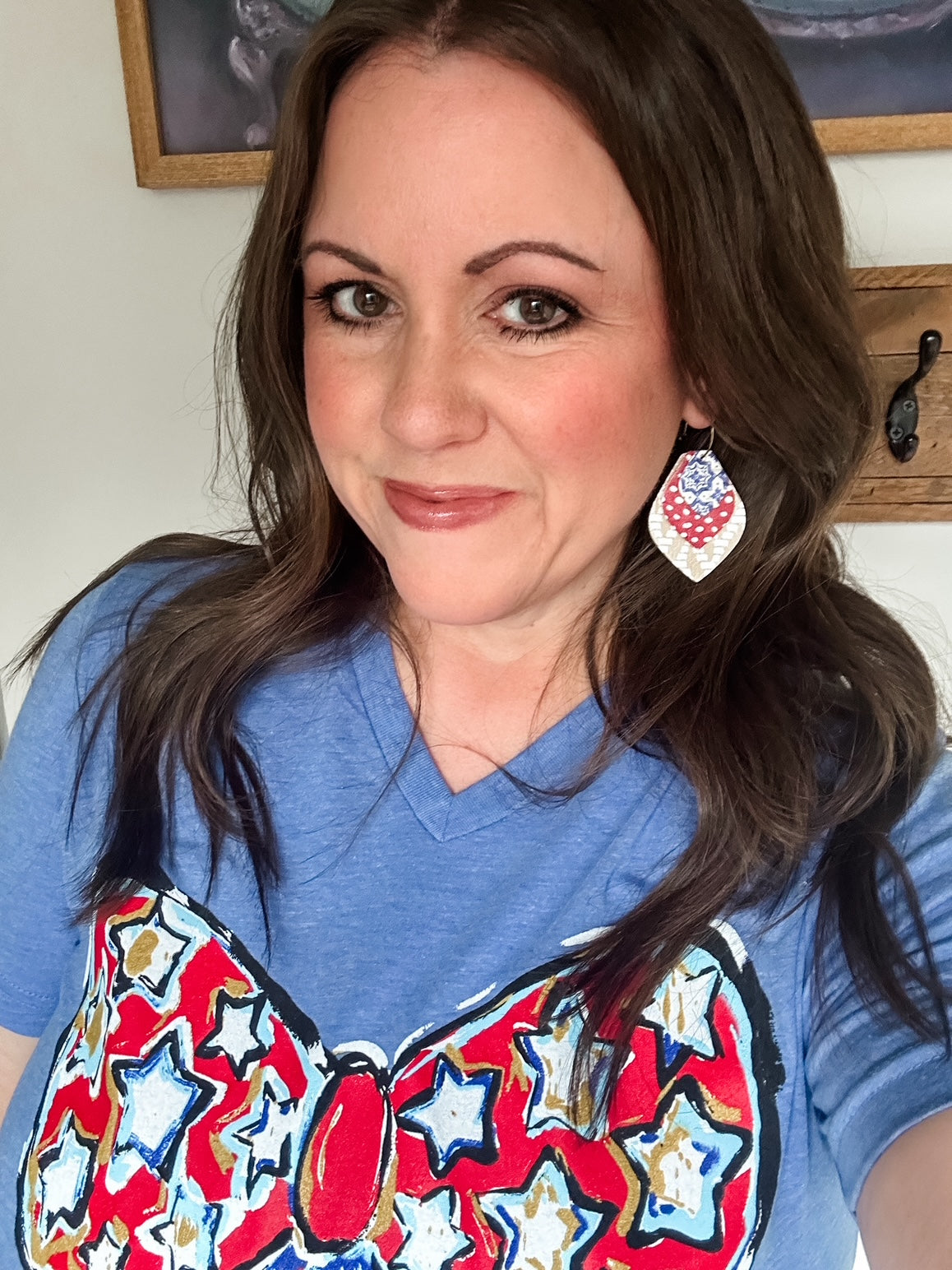 American Quilt Earrings