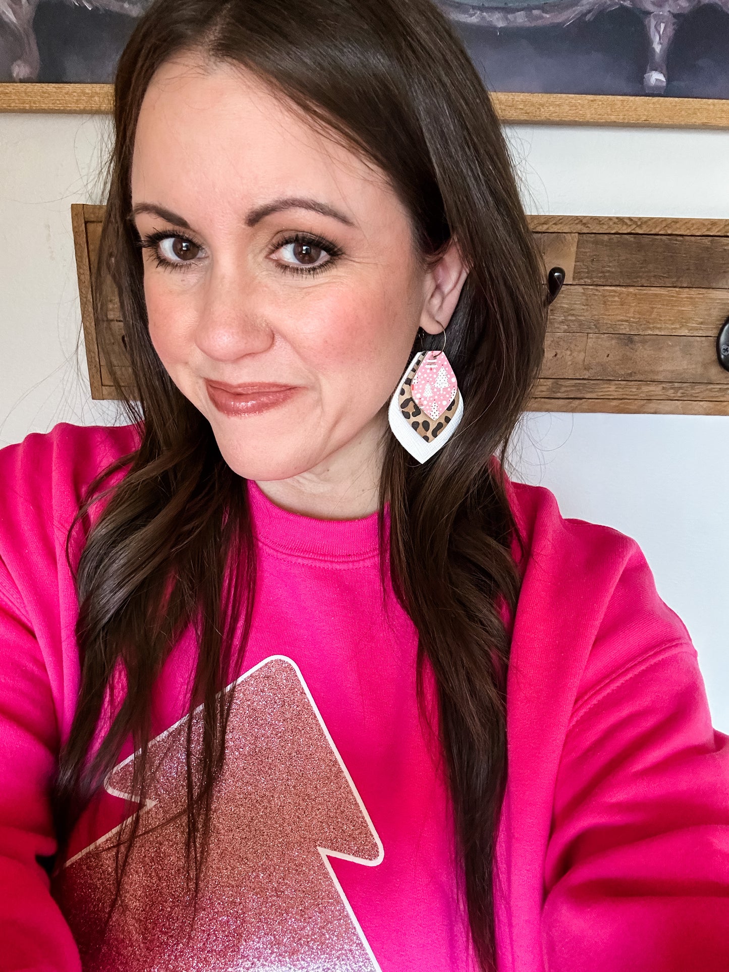 Pink Frosted Meadow Earrings