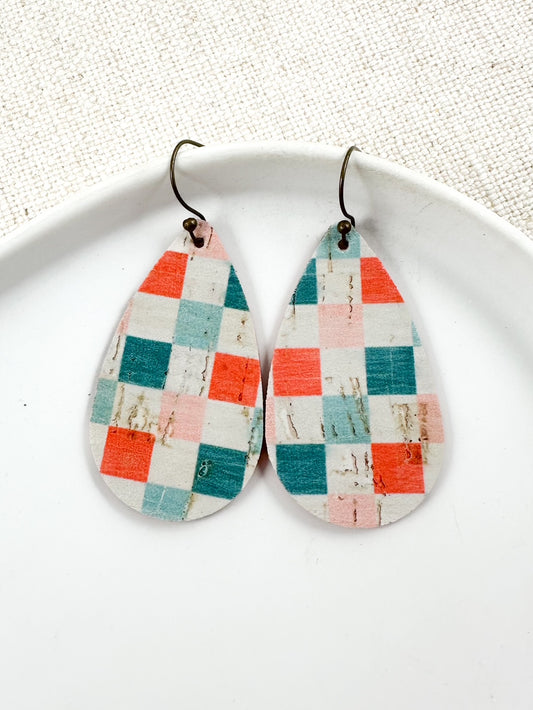 Gingham Bloom Earrings