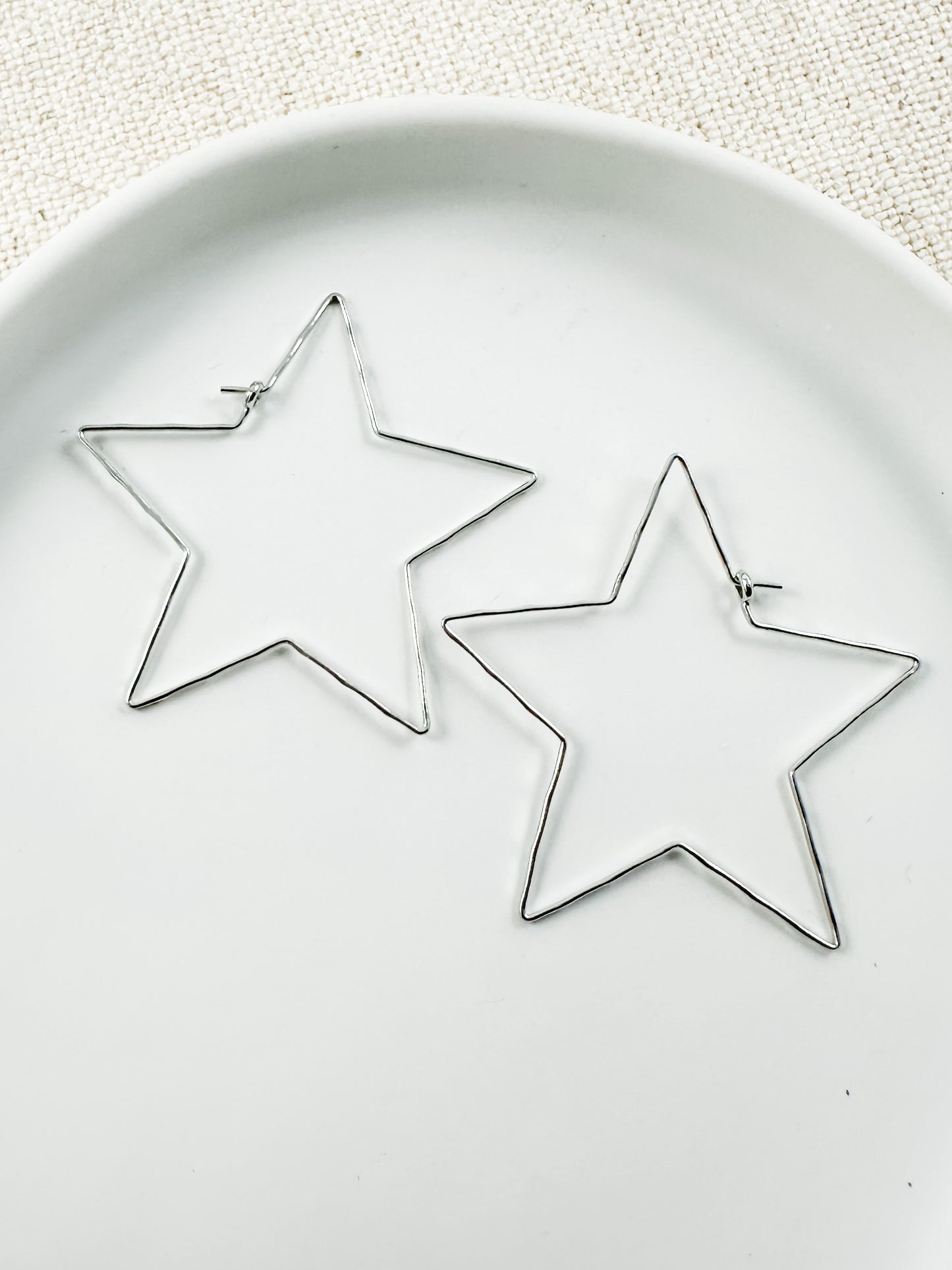 Star Hoops, Silver