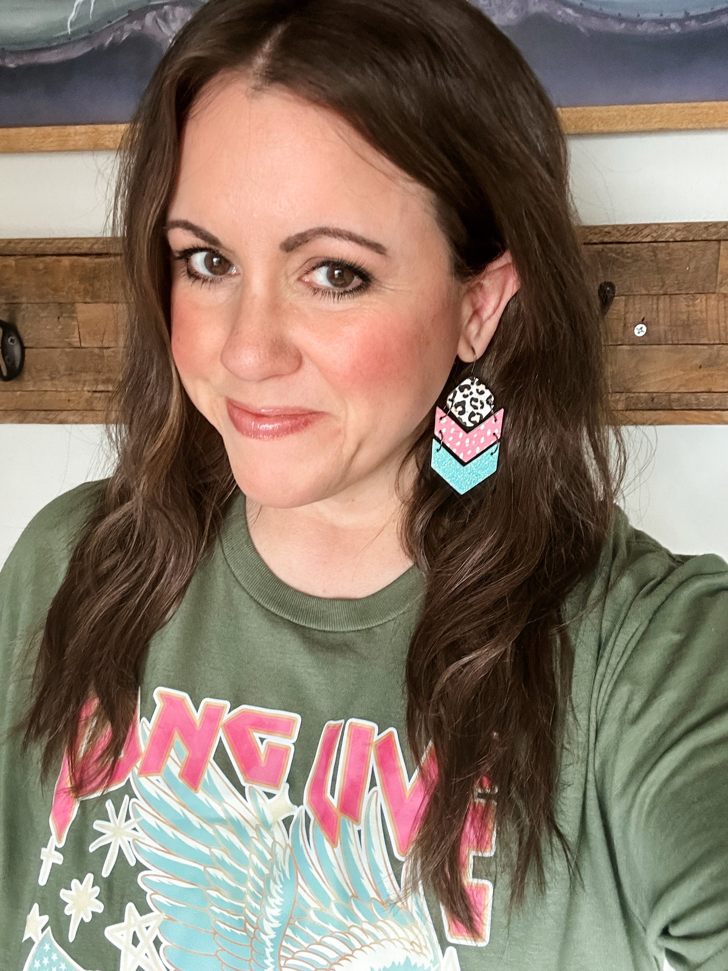 Electric Leopard Earrings