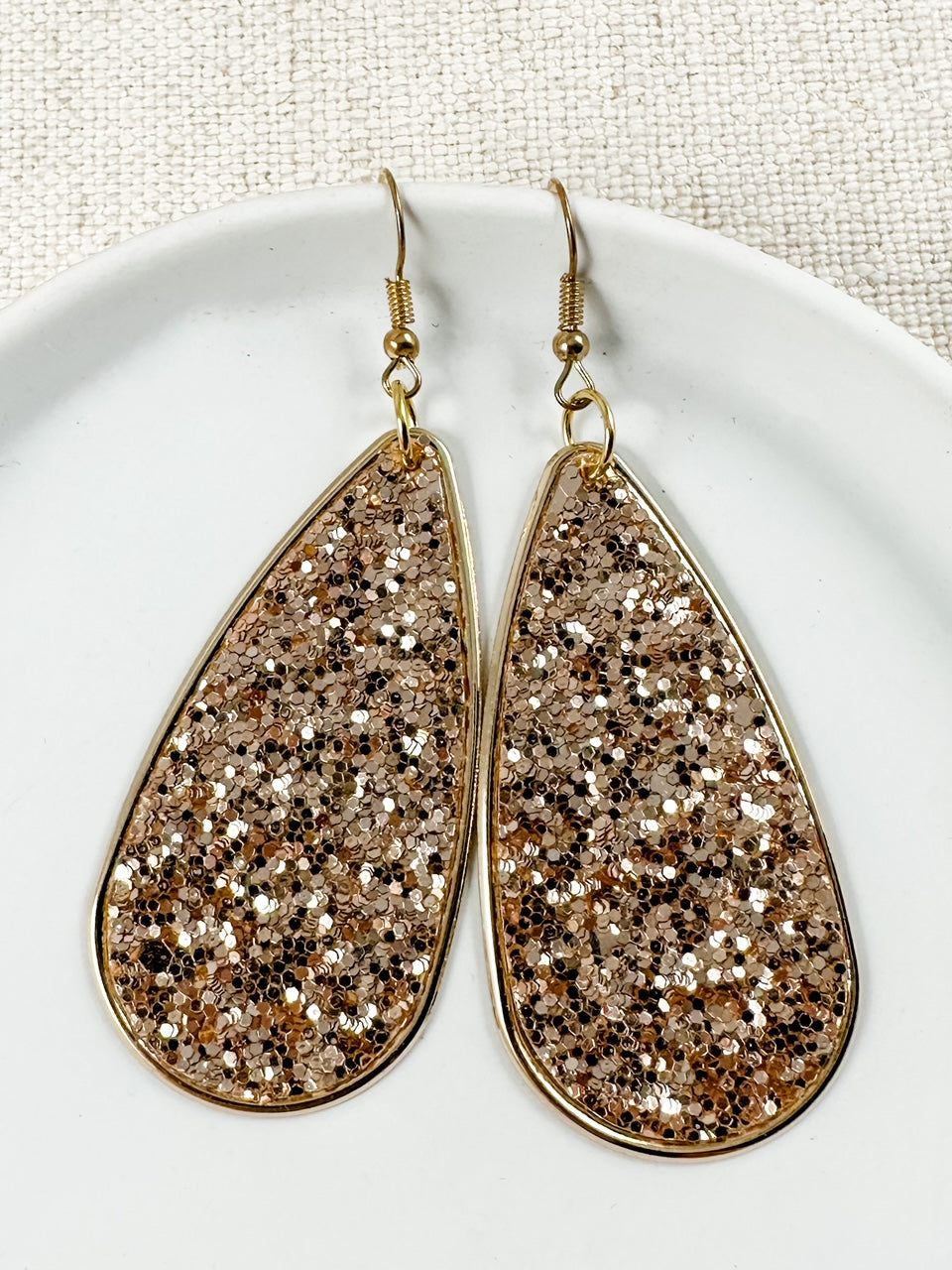 Cheers To This Earrings, Rose Gold