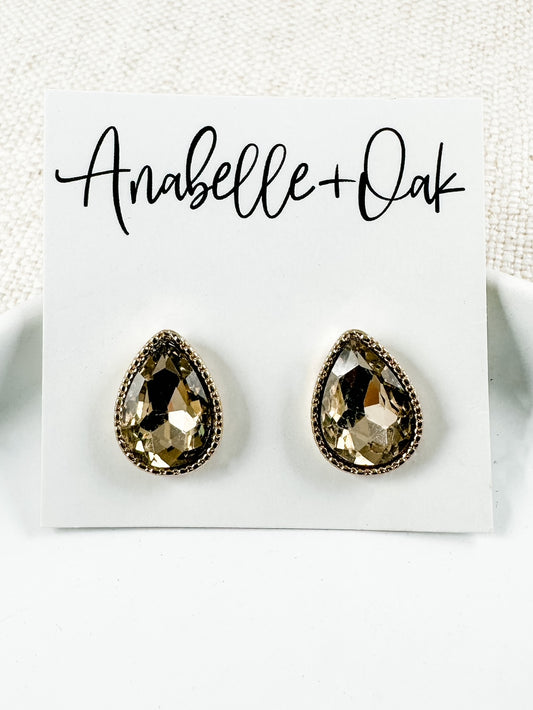 Star Gazing Studs, Topaz