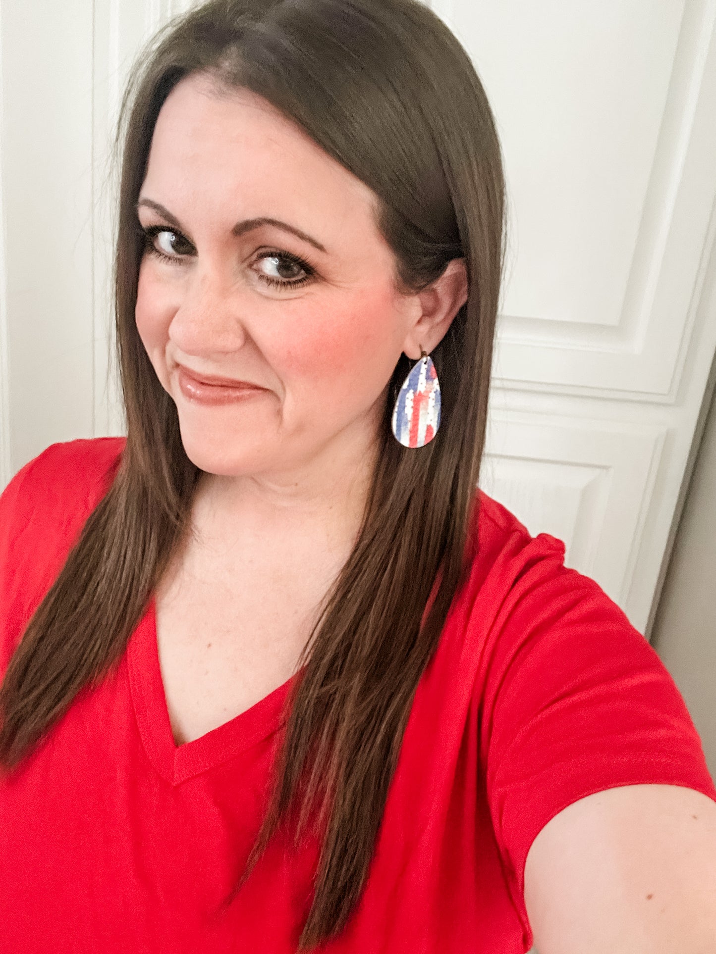 Firecracker Confetti Leather, Medium Oak