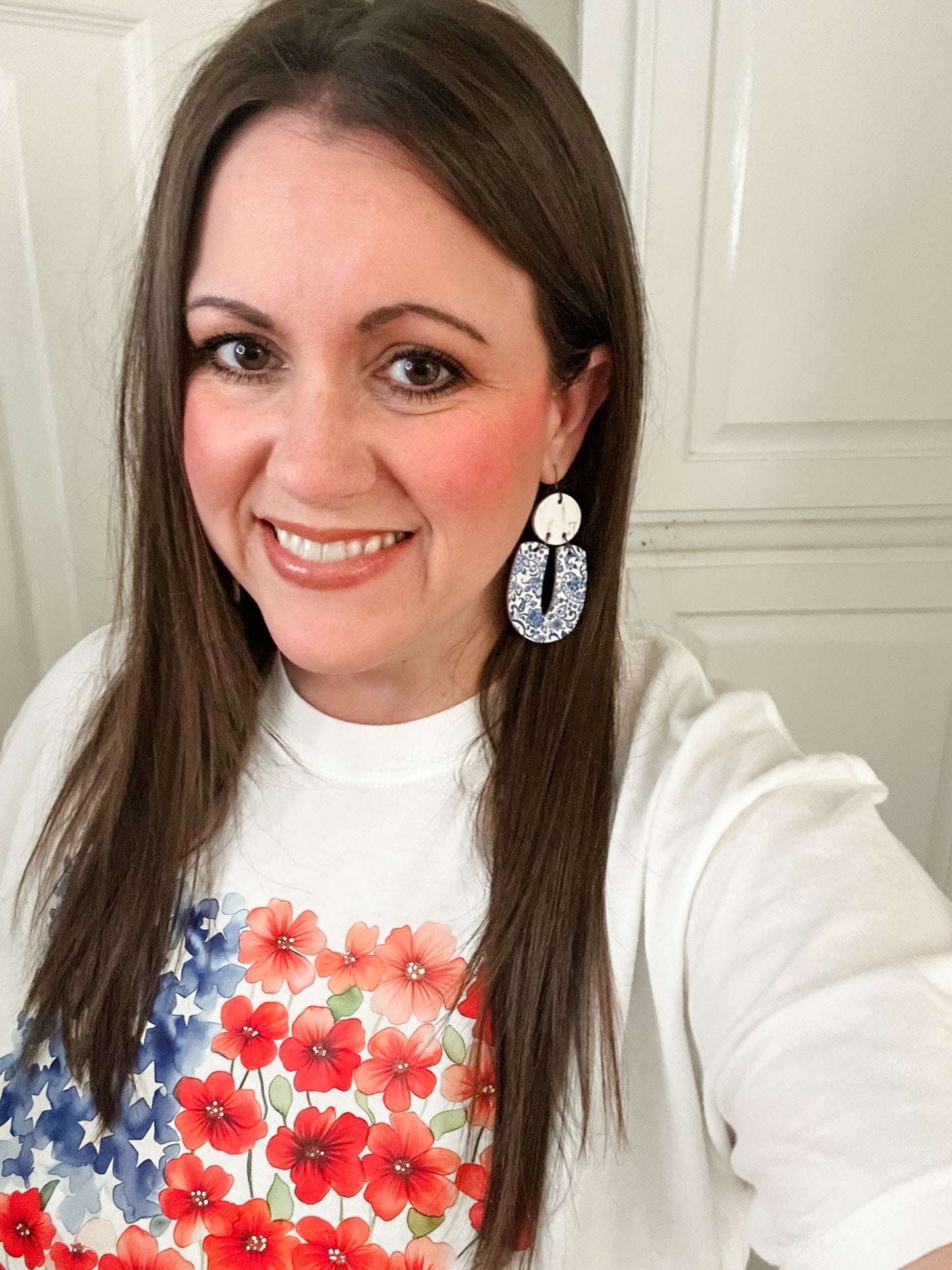 Lace & Indigo Earrings