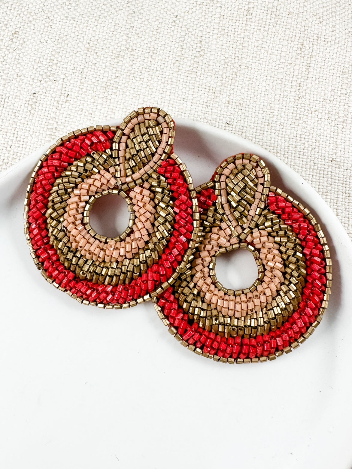 Refreshing Take Earrings, Red