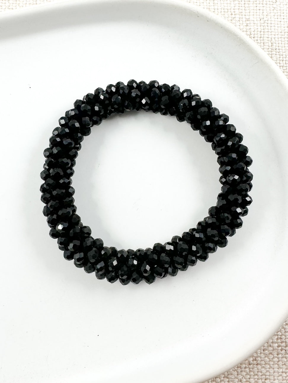 Luxe Cluster Bracelet, Black