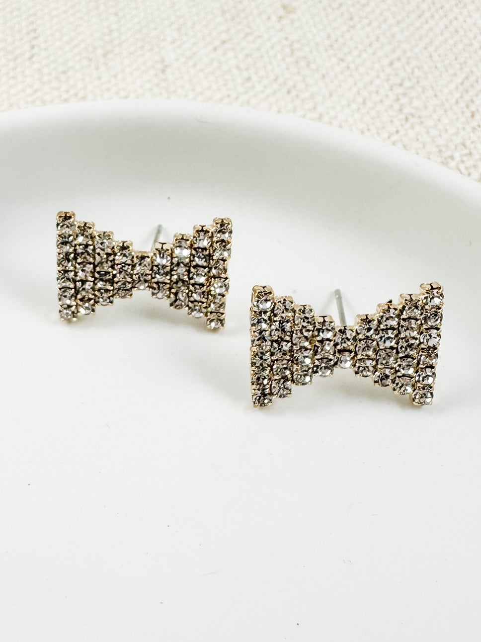 Starlight Bow Studs, Gold