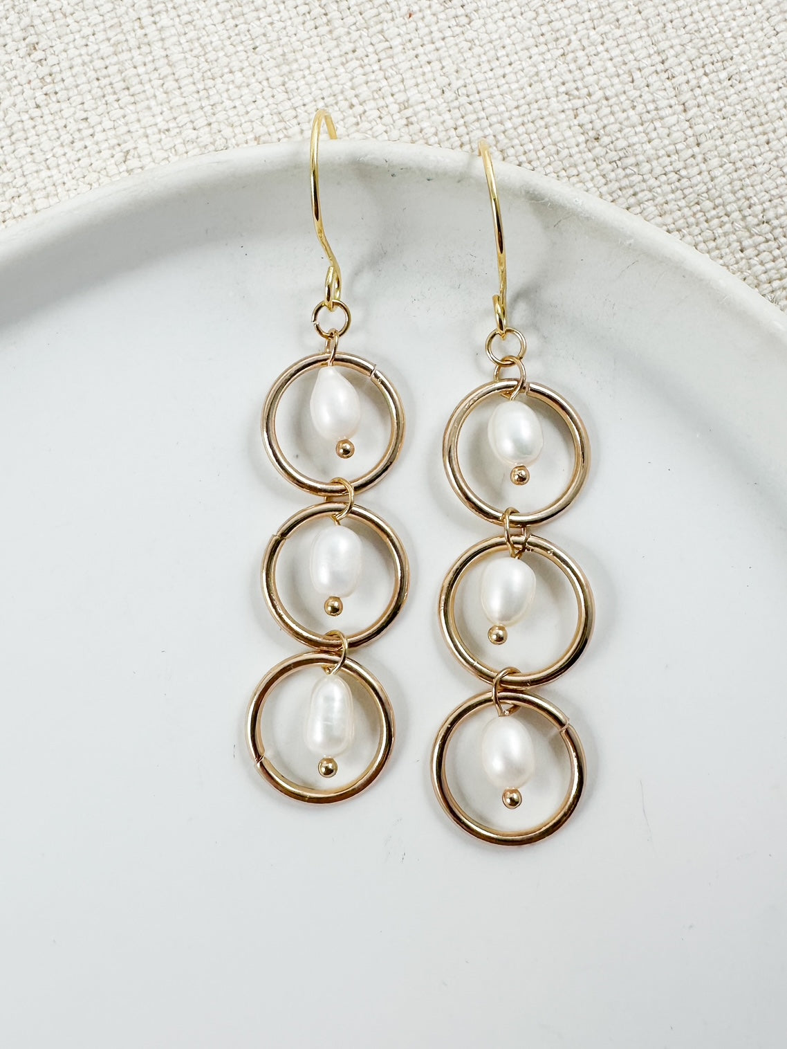 Golden Ripple Earrings