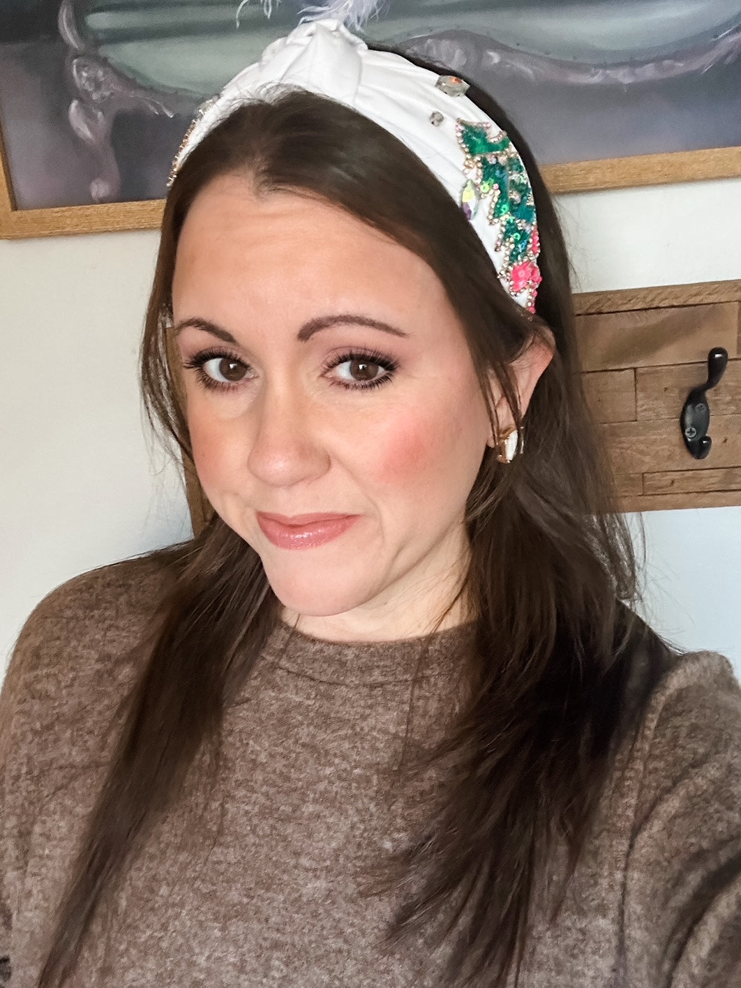Holiday Cheer Headband, White