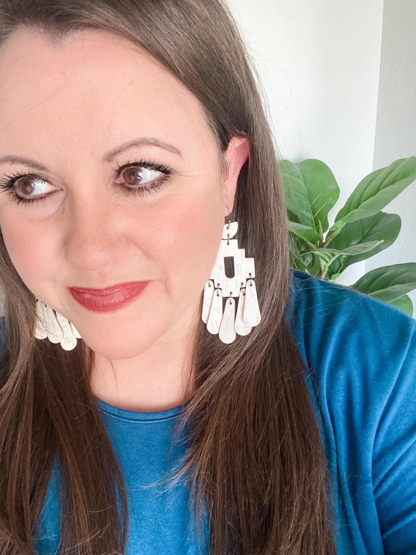 White Mesa Earrings