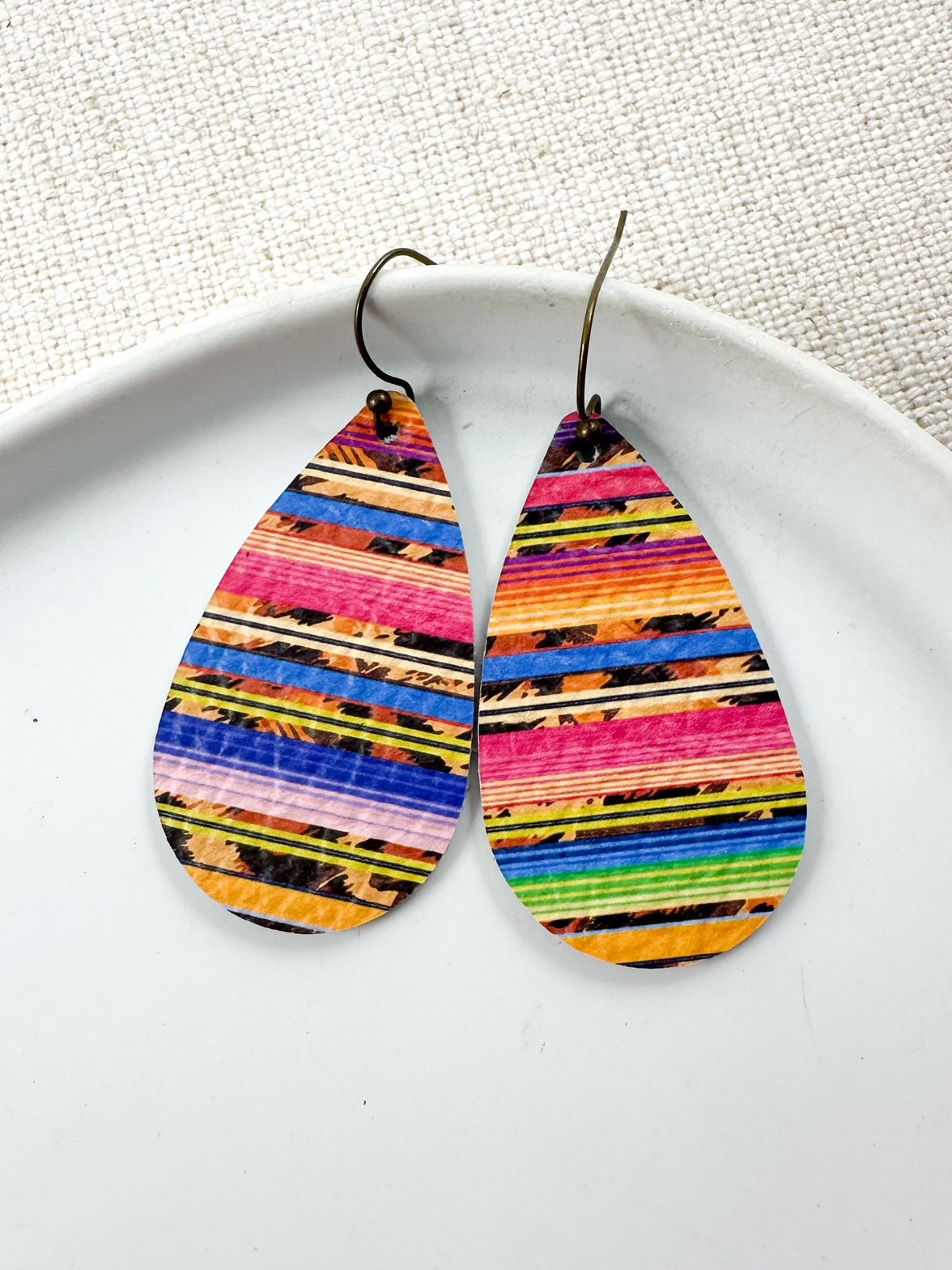 Leopard Serape Leather