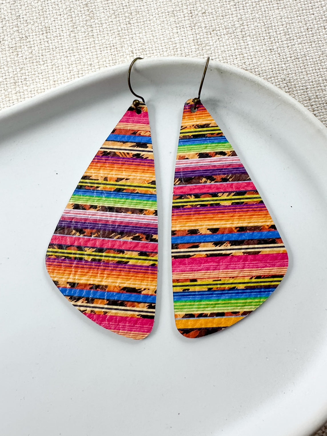 Leopard Serape Leather