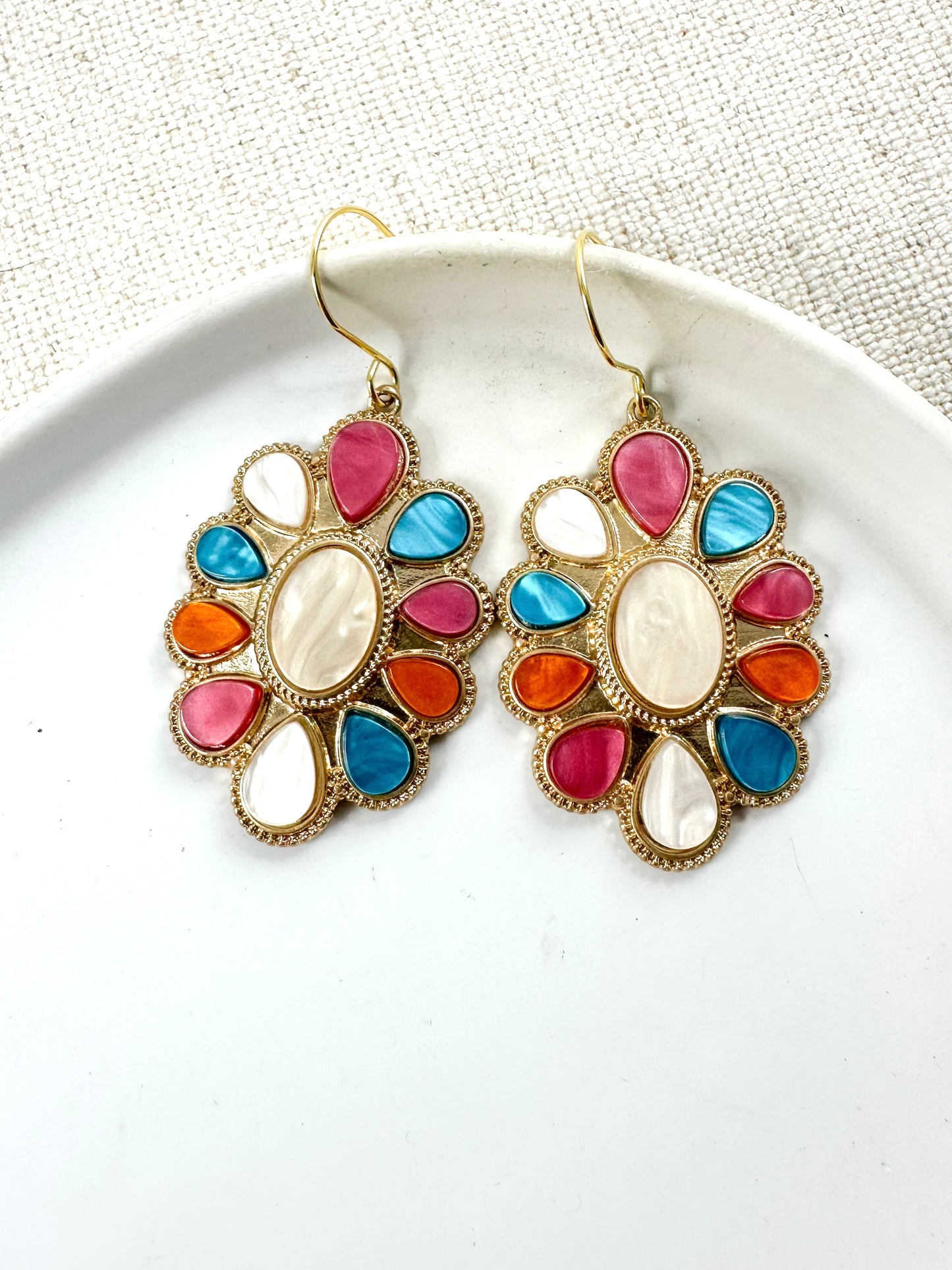 Sunset Fiesta Earrings, Multi