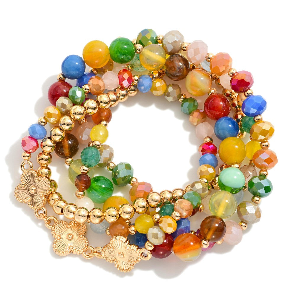 Sculpted Glow Bracelet Set, Multi