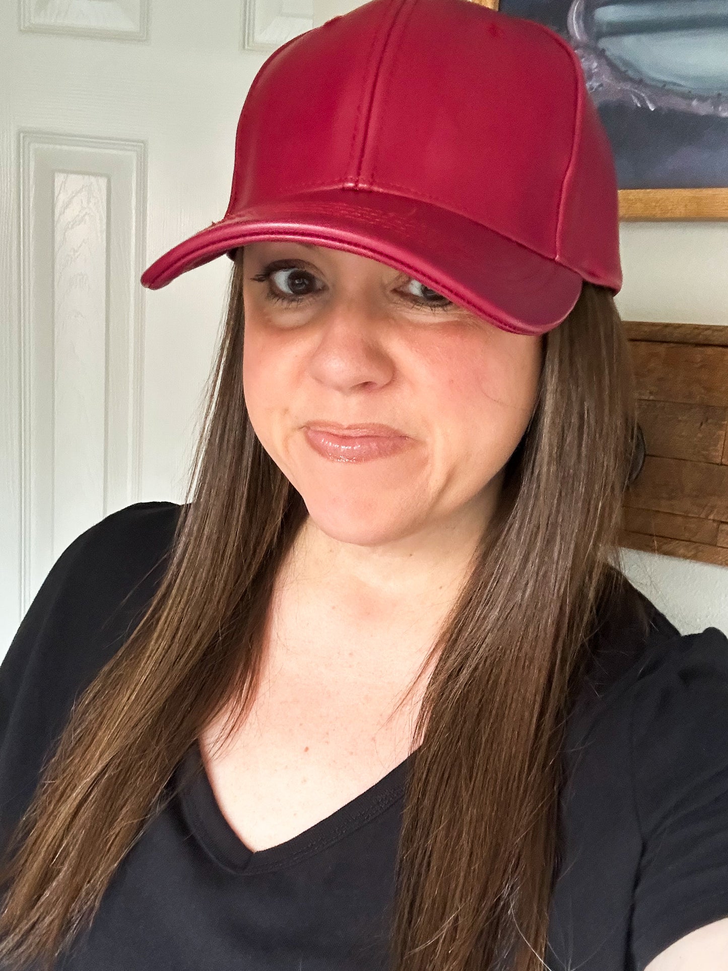 Modern Classic Hat, Maroon