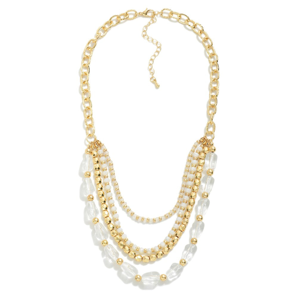 Regent Chain Necklace, Clear