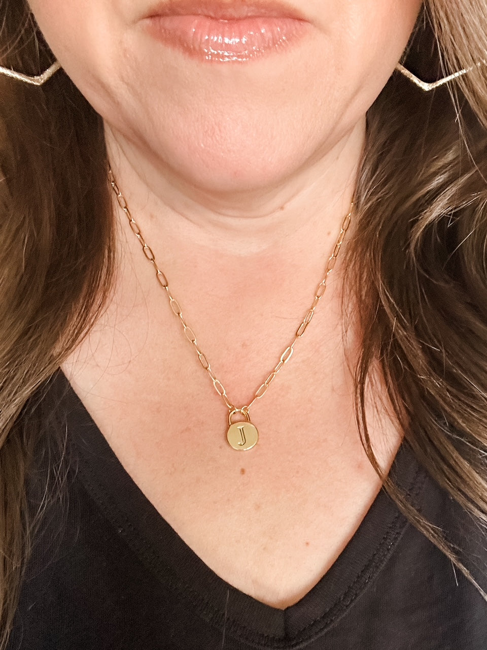 Lock & Letter Necklace--PREORDER