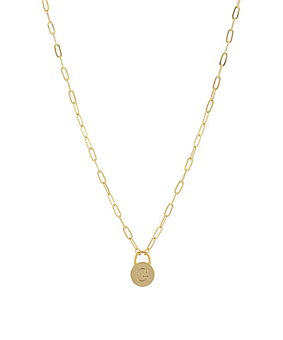 Lock & Letter Necklace--PREORDER