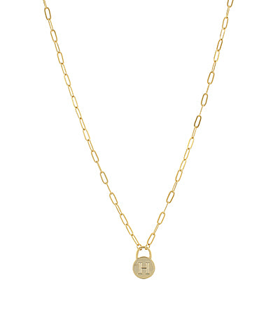 Lock & Letter Necklace--PREORDER