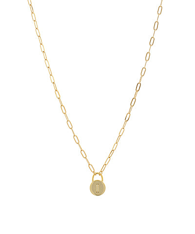 Lock & Letter Necklace--PREORDER
