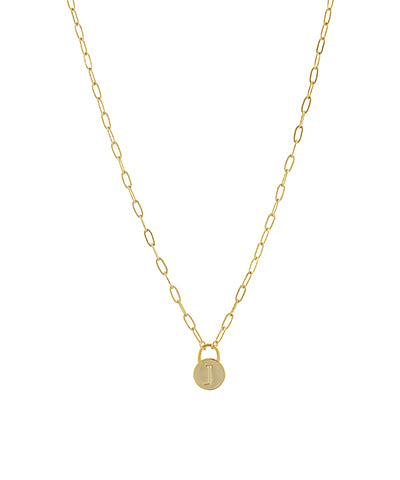 Lock & Letter Necklace--PREORDER