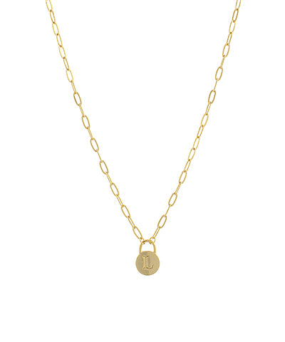 Lock & Letter Necklace--PREORDER