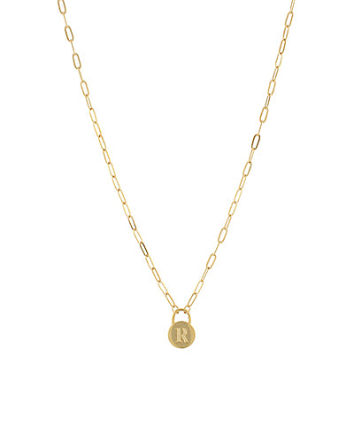 Lock & Letter Necklace--PREORDER