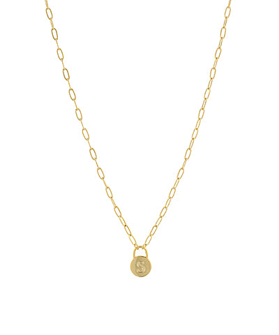Lock & Letter Necklace--PREORDER