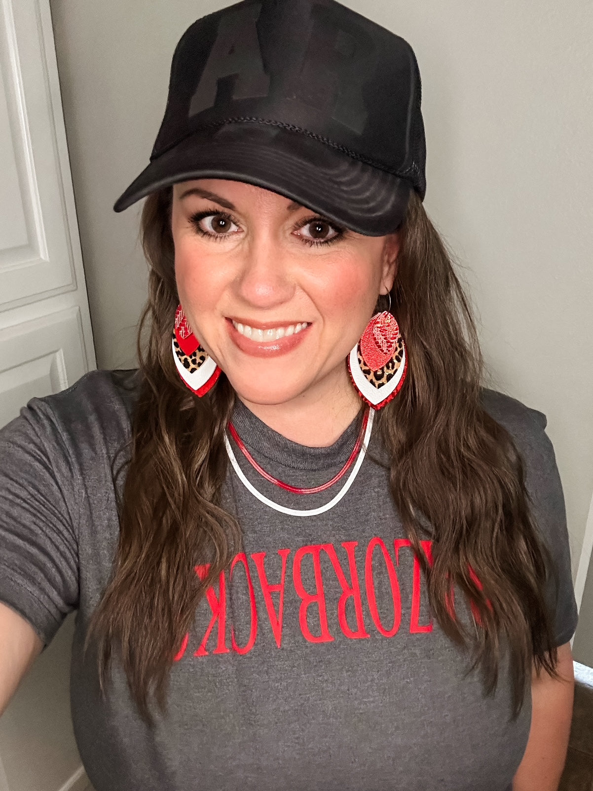 Game Days We Wear Red Earrings