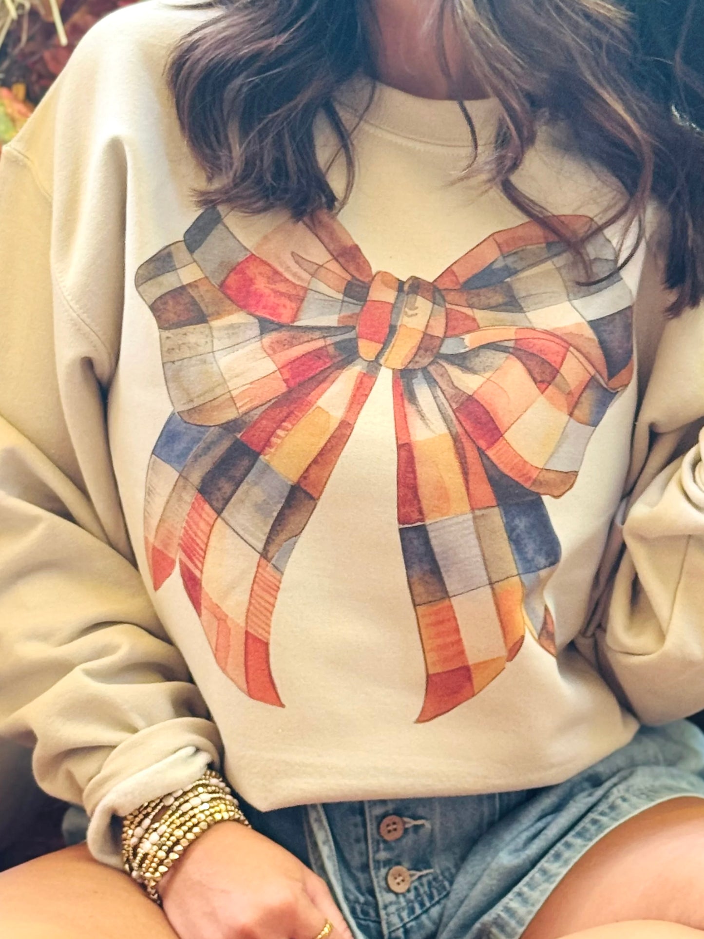 Fireside Bow Sweatshirt--PREORDER