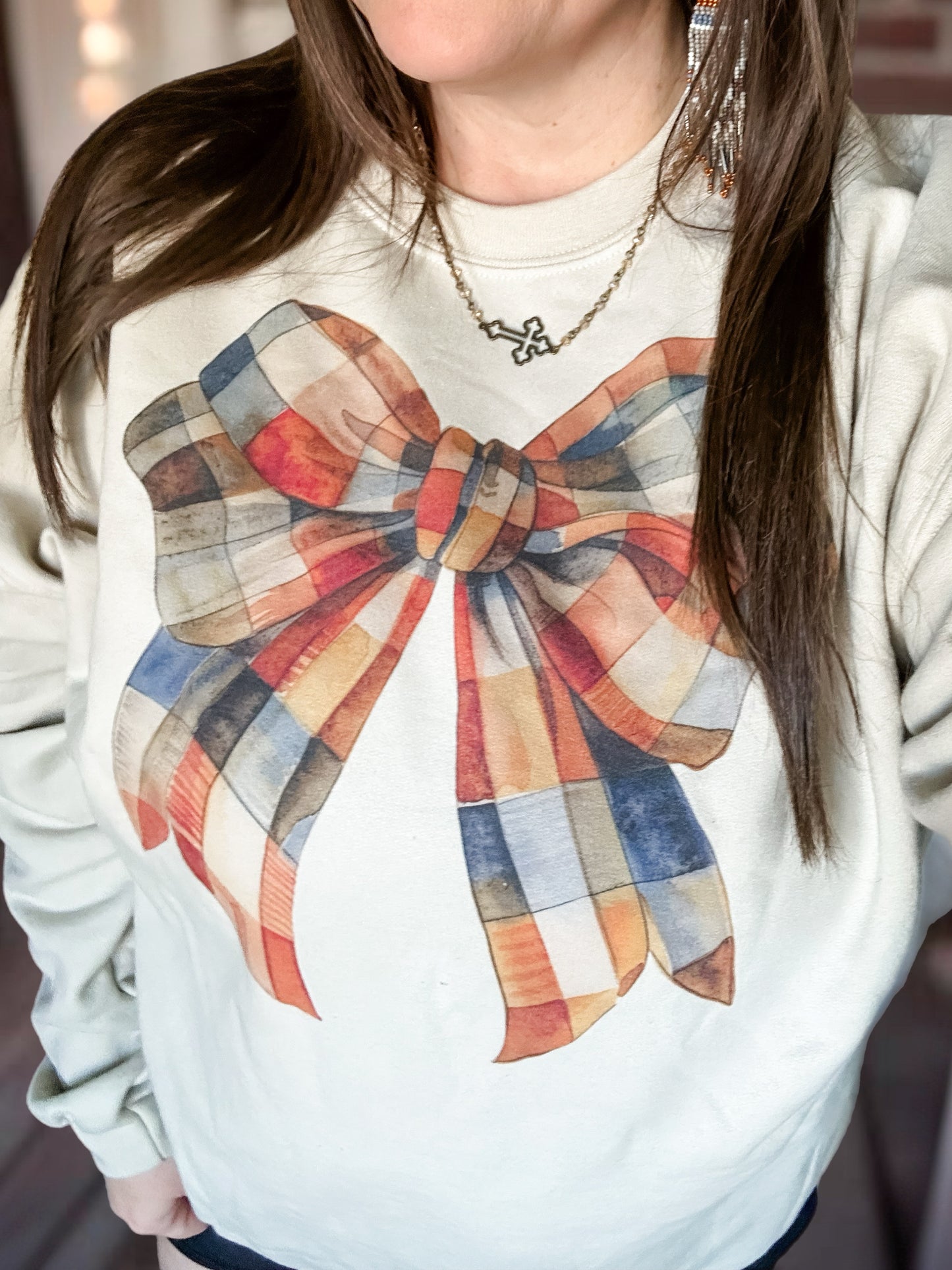 Fireside Bow Sweatshirt--PREORDER