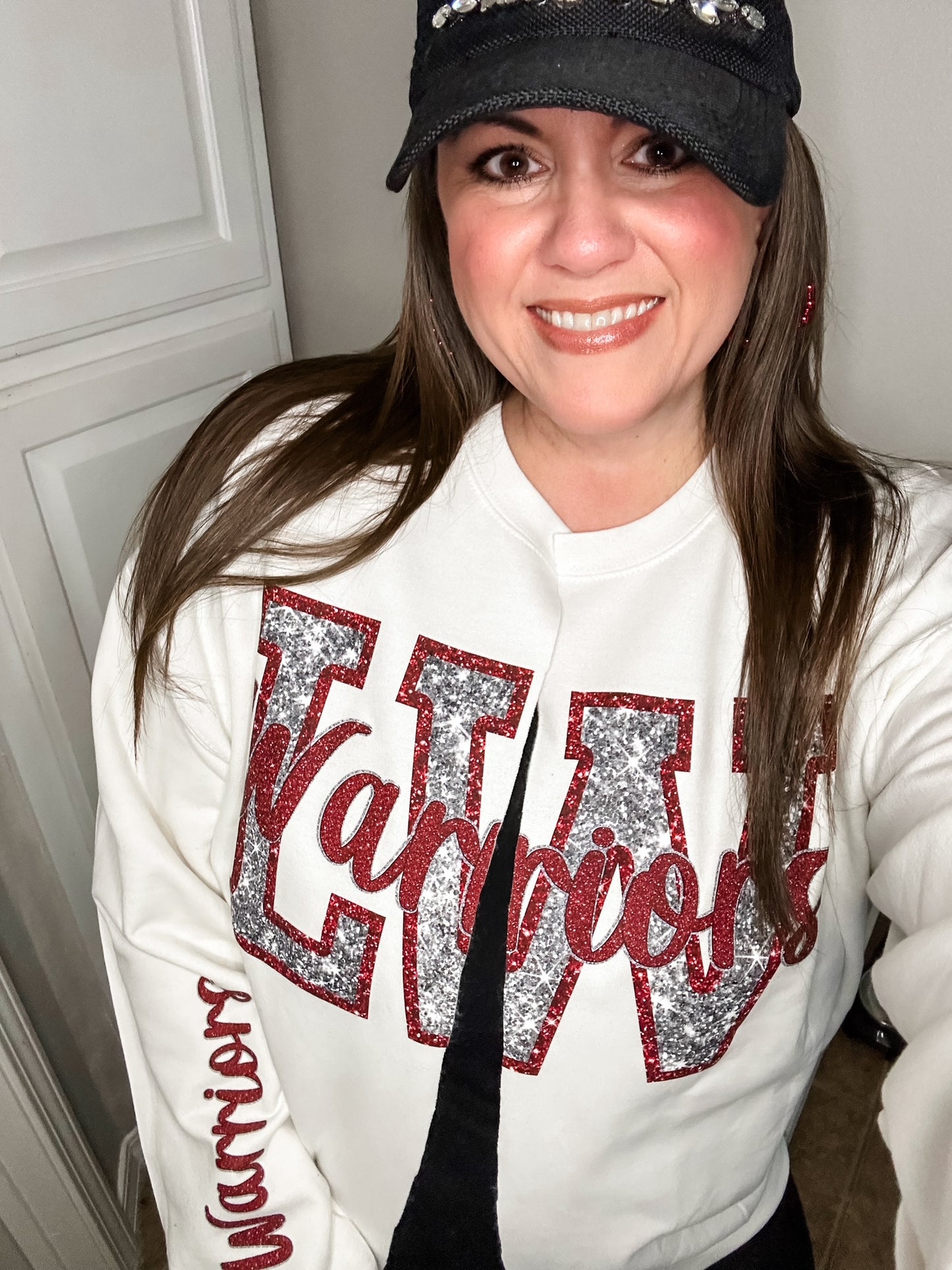 Sideline Split Sweatshirt Cardigan--PREORDER, CUSTOMIZEABLE
