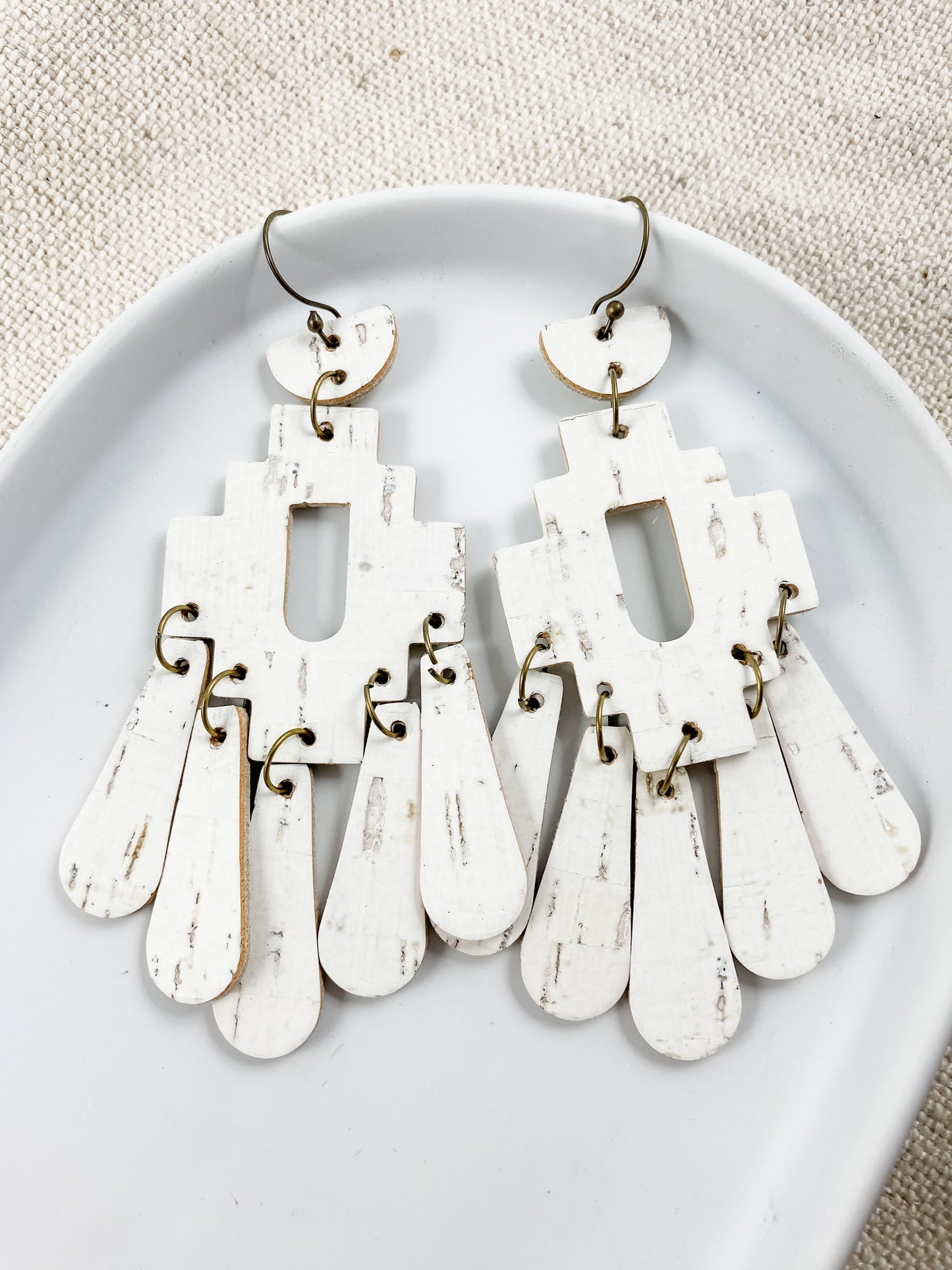 White Mesa Earrings