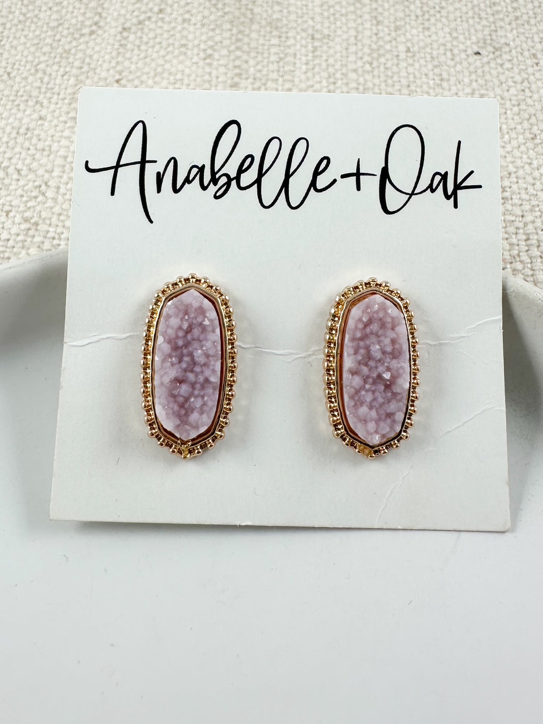Gemlight Studs, Lavender
