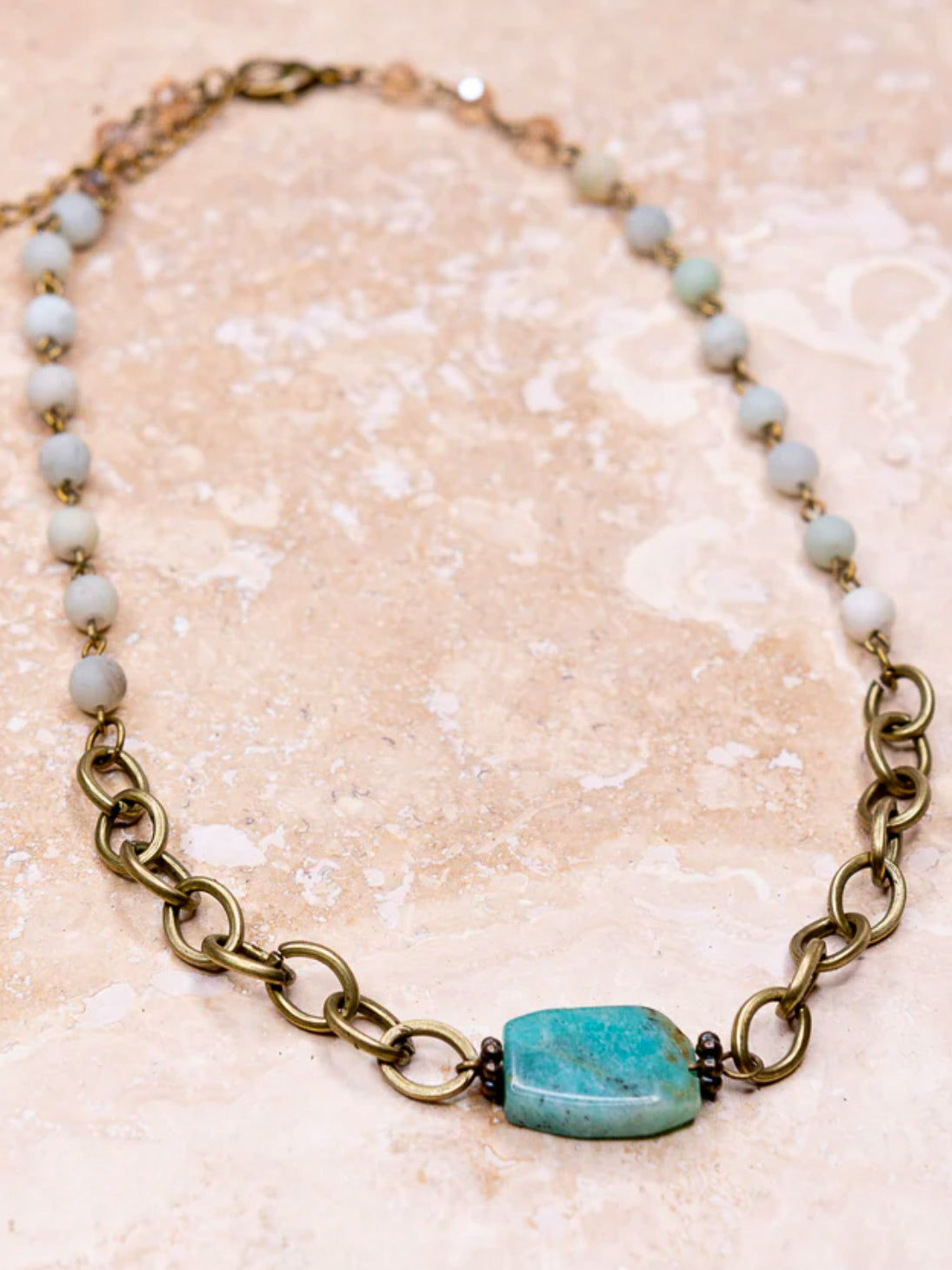 Salt & Sky Necklace, Amazonite