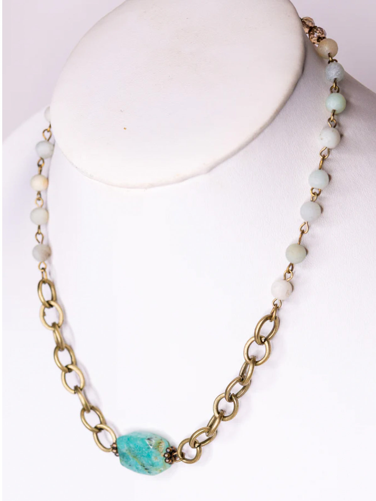 Salt & Sky Necklace, Amazonite