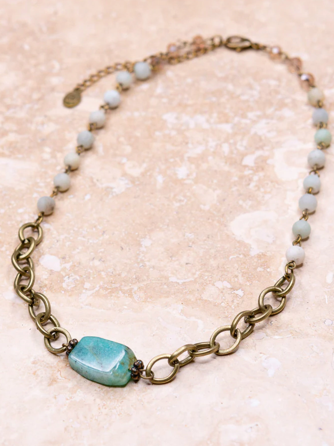 Salt & Sky Necklace, Amazonite