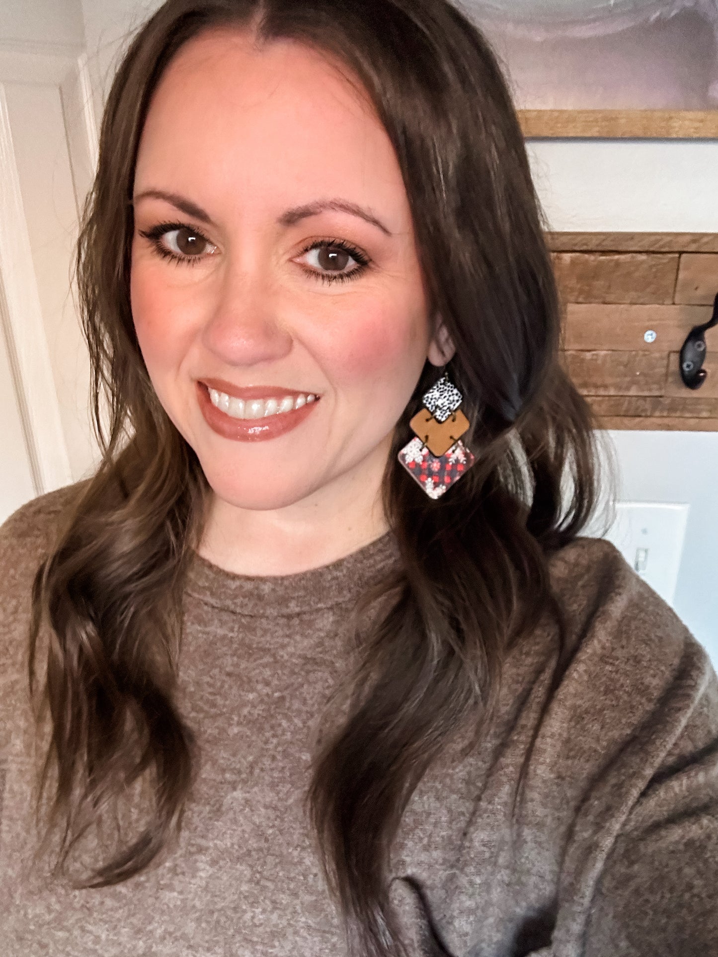 Plaid Tidings Earrings