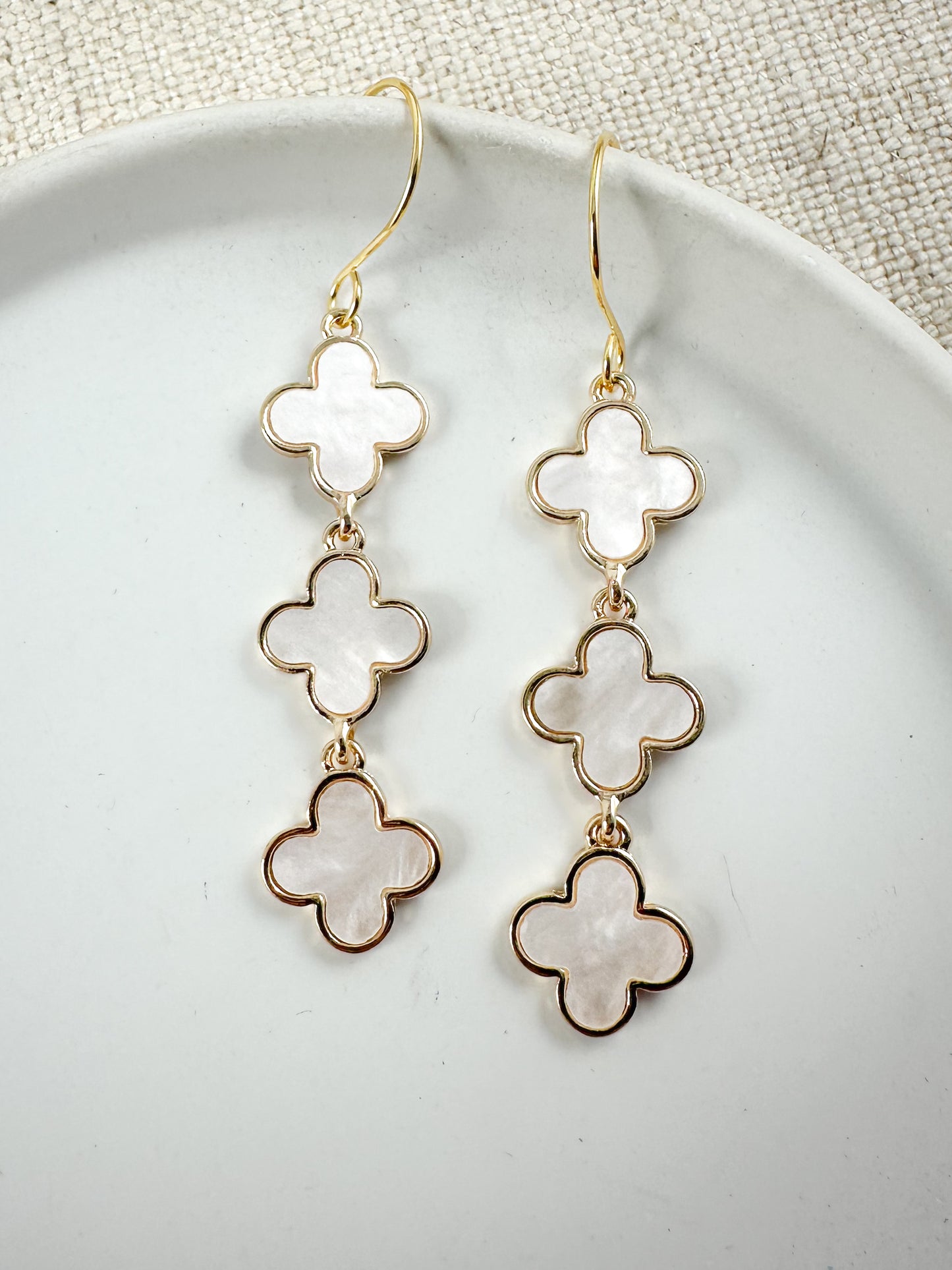 Moonpetal Earrings, Gold