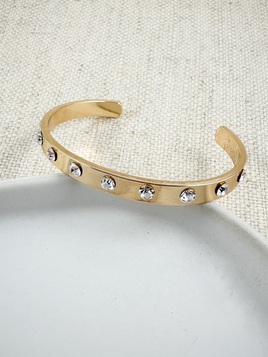 Halo Point Cuff Bracelet, Gold