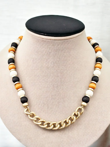 Modern Warrior Necklace, Earth Tones